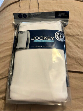 Size Medium Jockey ActiveStretch Cotton Undershirt NWT White